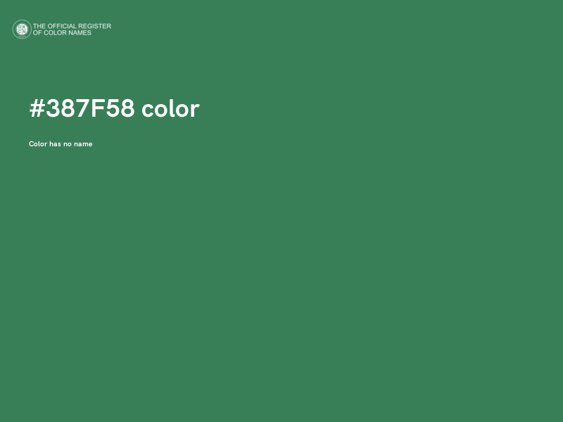 #387F58 color image