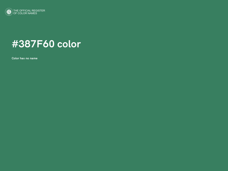 #387F60 color image