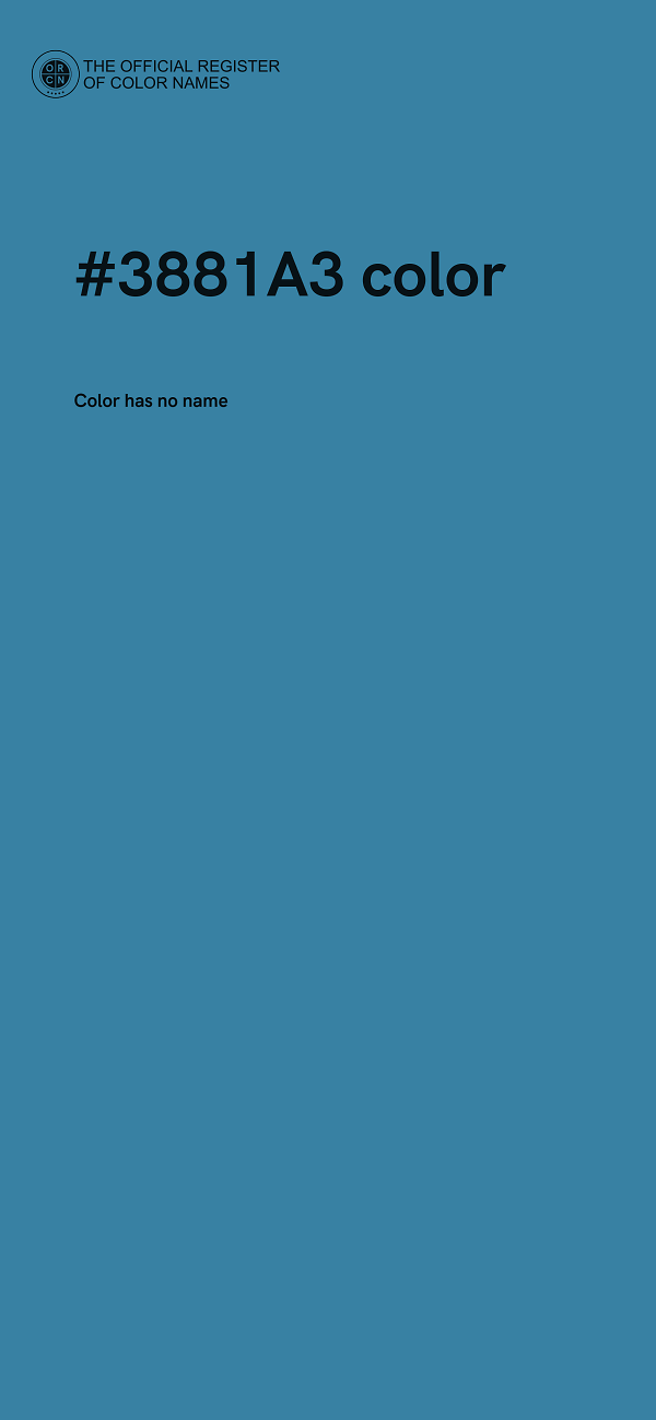 #3881A3 color image
