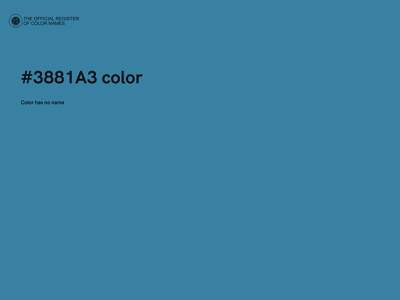 #3881A3 color image