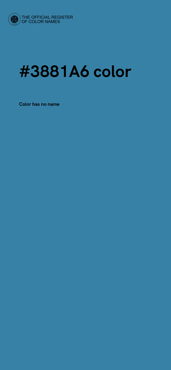 #3881A6 color image