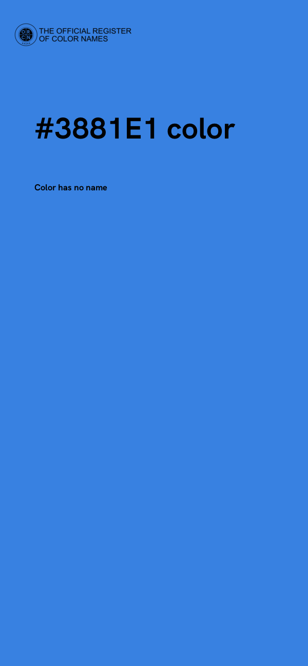 #3881E1 color image