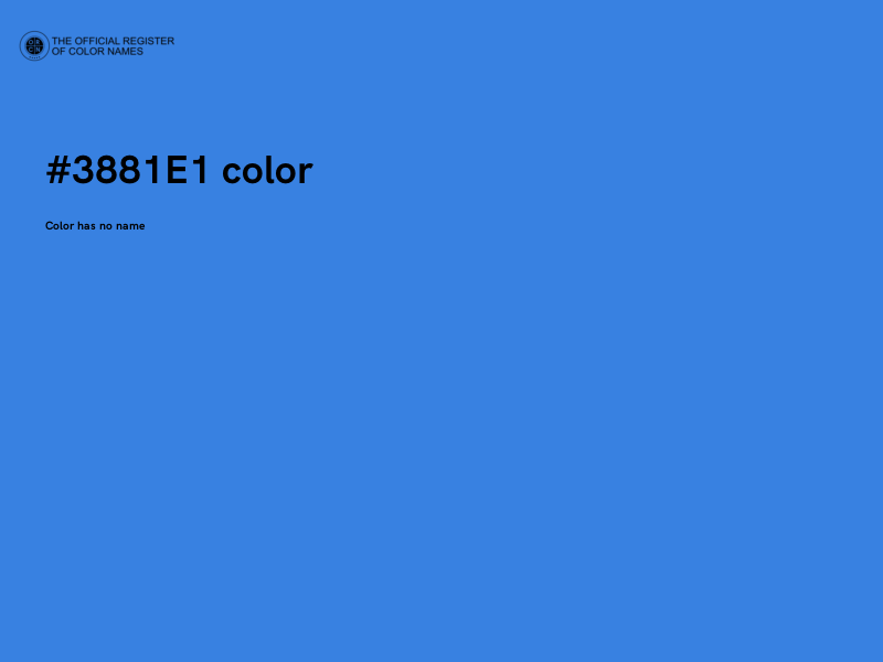#3881E1 color image