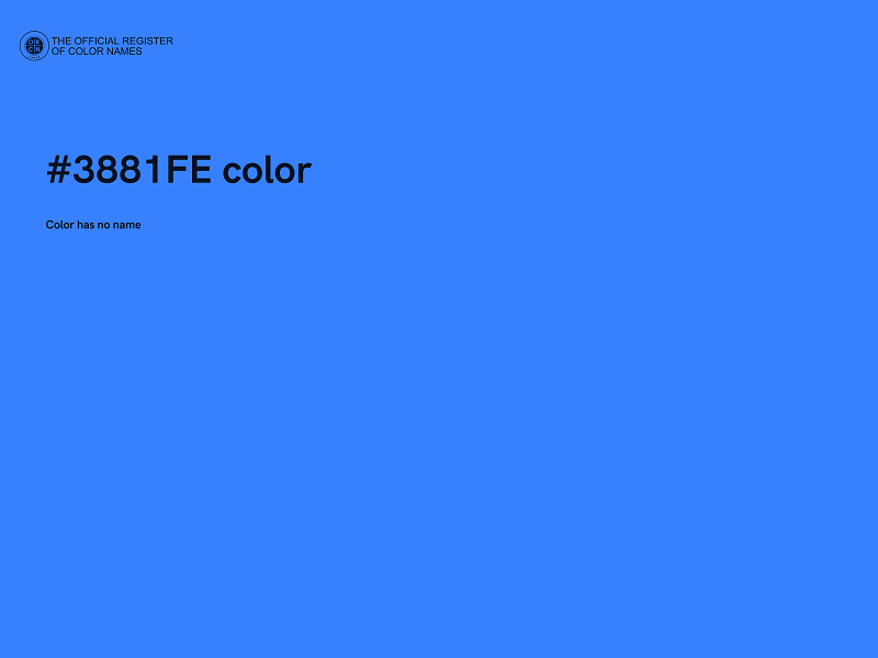 #3881FE color image