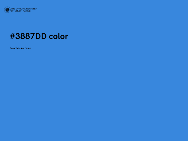 #3887DD color image