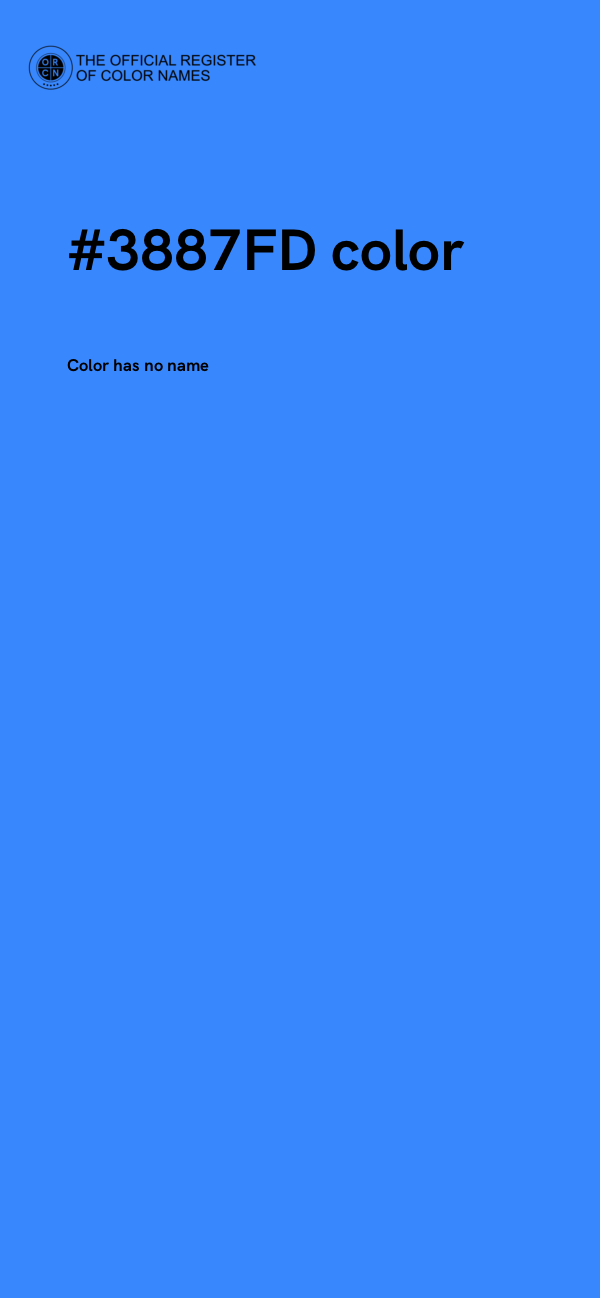#3887FD color image