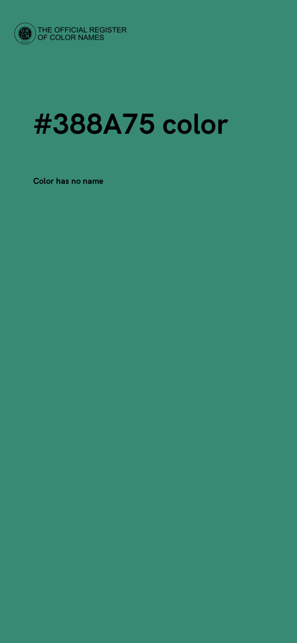 #388A75 color image