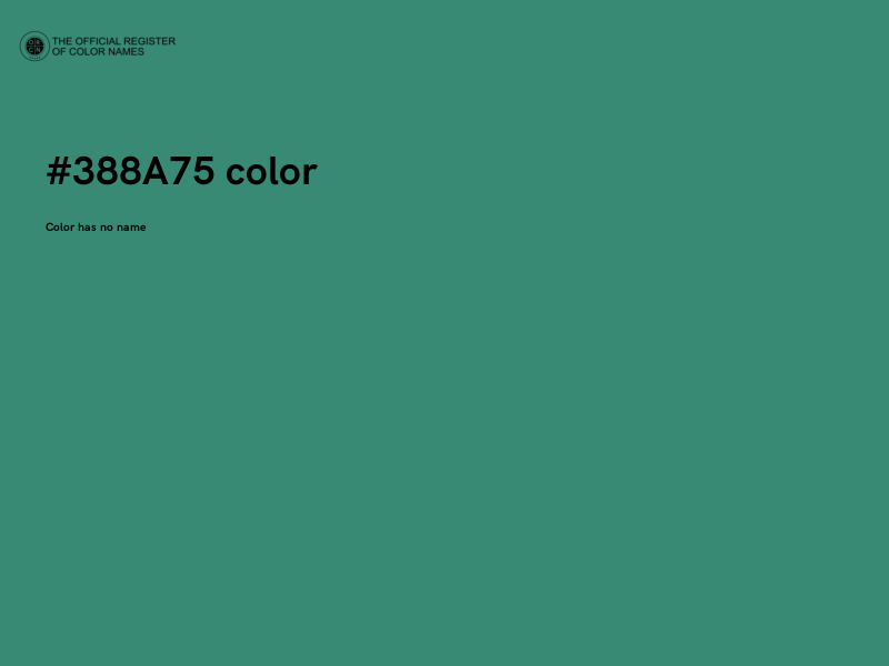 #388A75 color image