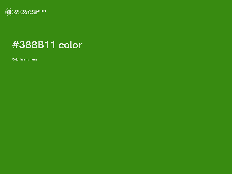 #388B11 color image