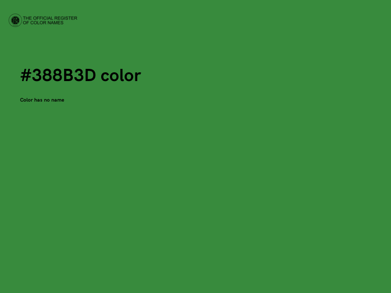 #388B3D color image