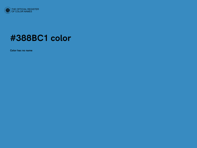 #388BC1 color image
