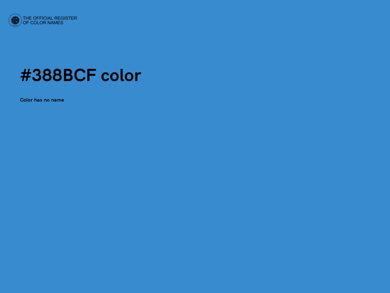 #388BCF color image