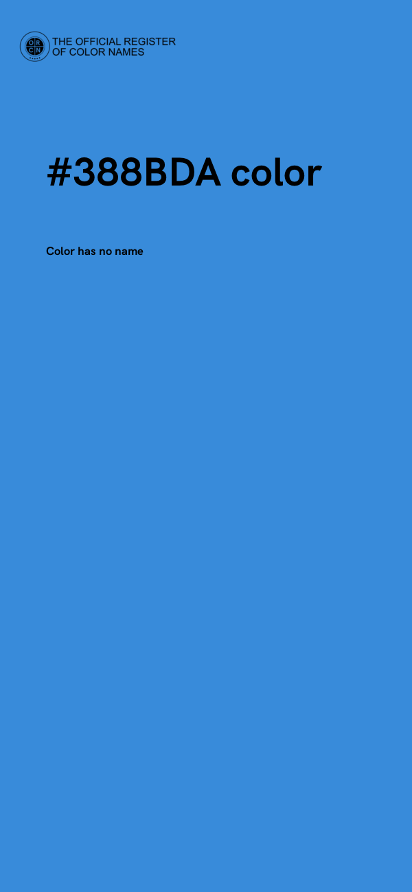 #388BDA color image