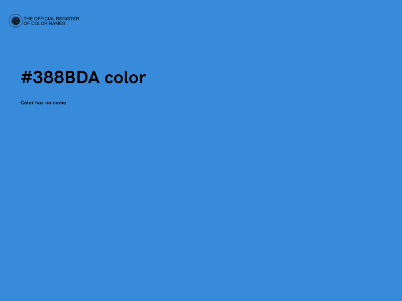 #388BDA color image