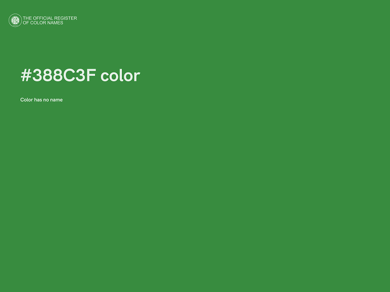 #388C3F color image