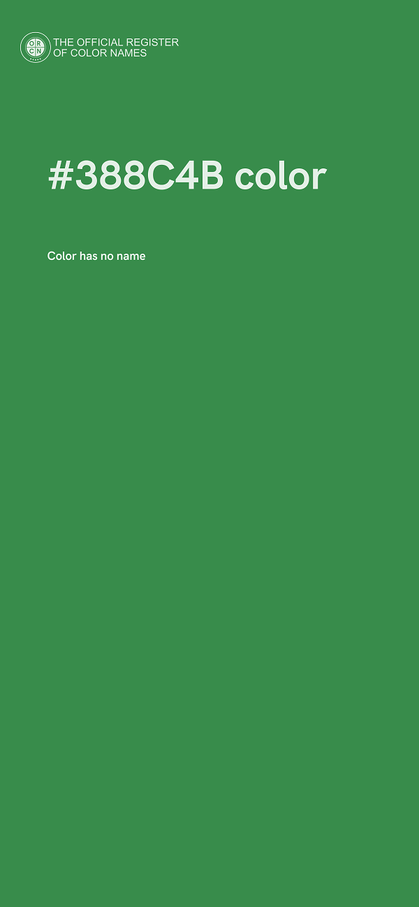 #388C4B color image
