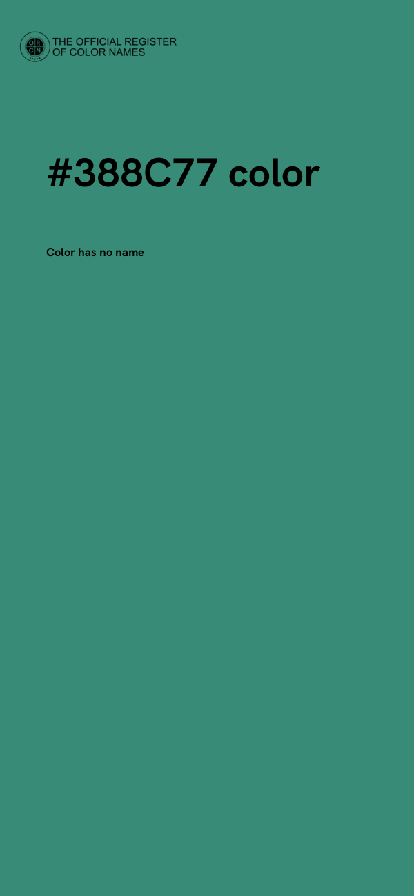 #388C77 color image
