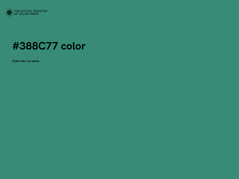 #388C77 color image