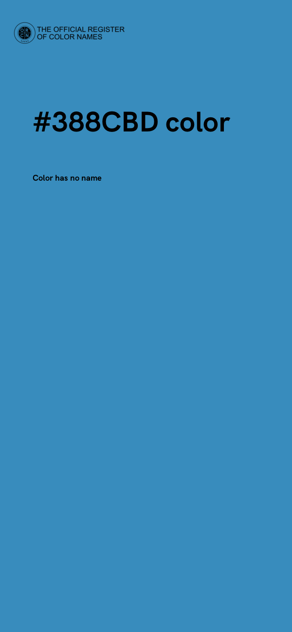 #388CBD color image