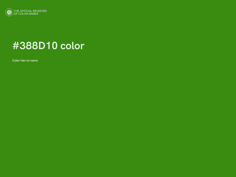 #388D10 color image