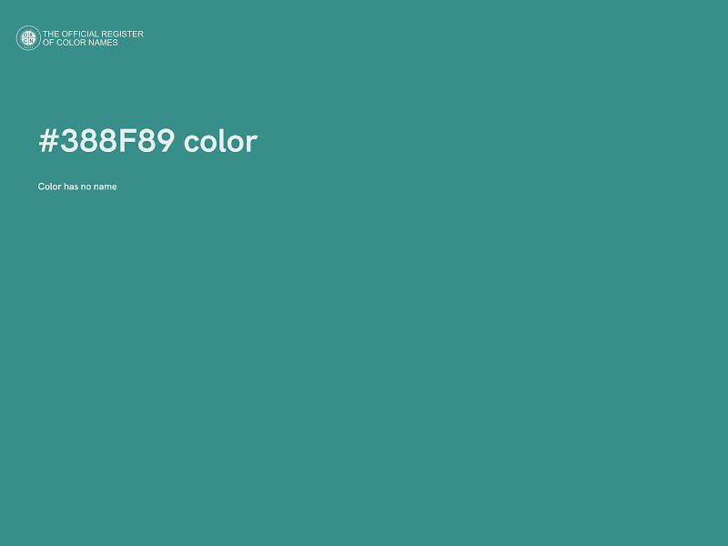 #388F89 color image