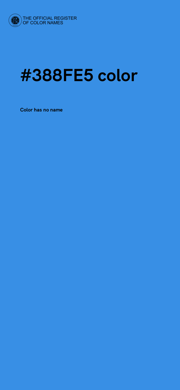 #388FE5 color image