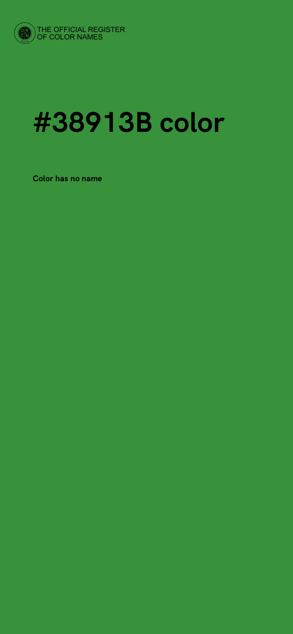 #38913B color image