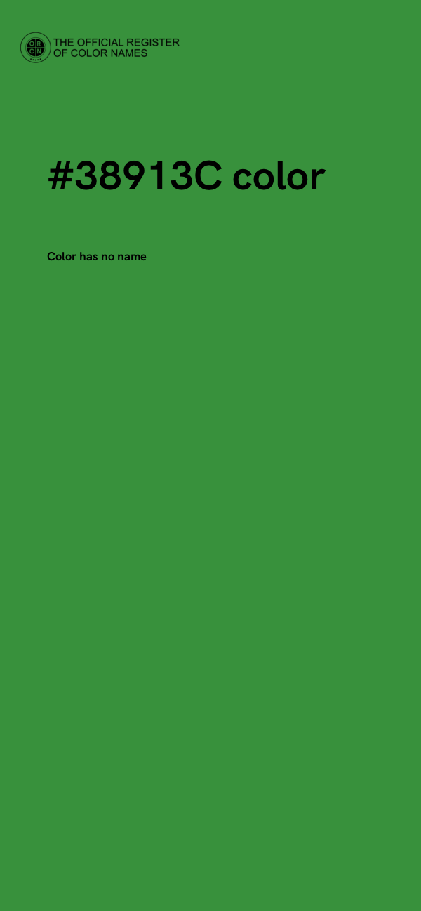 #38913C color image
