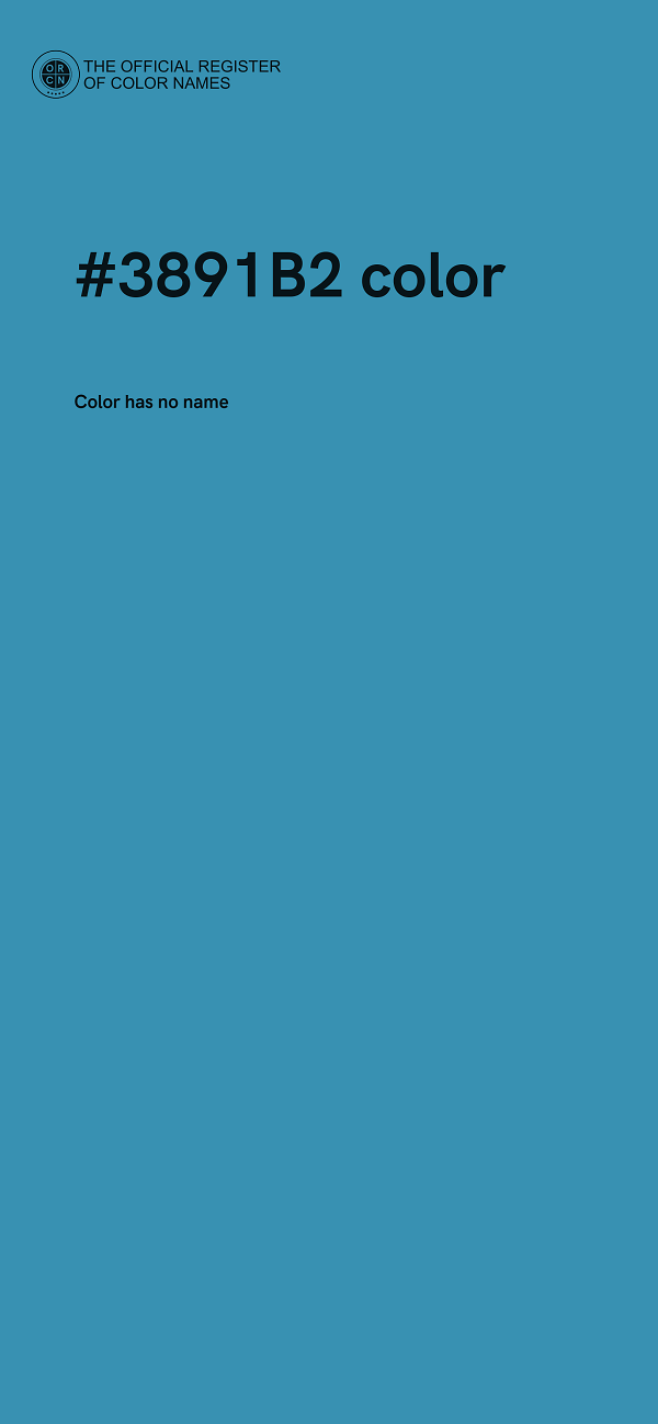 #3891B2 color image