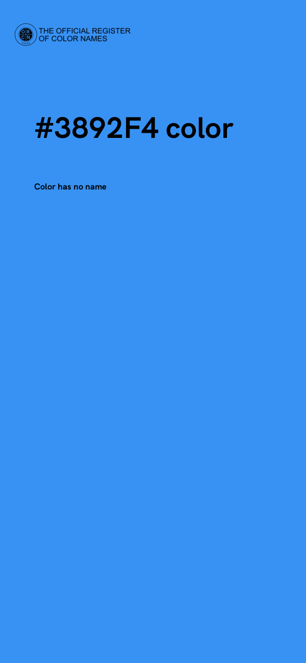 #3892F4 color image