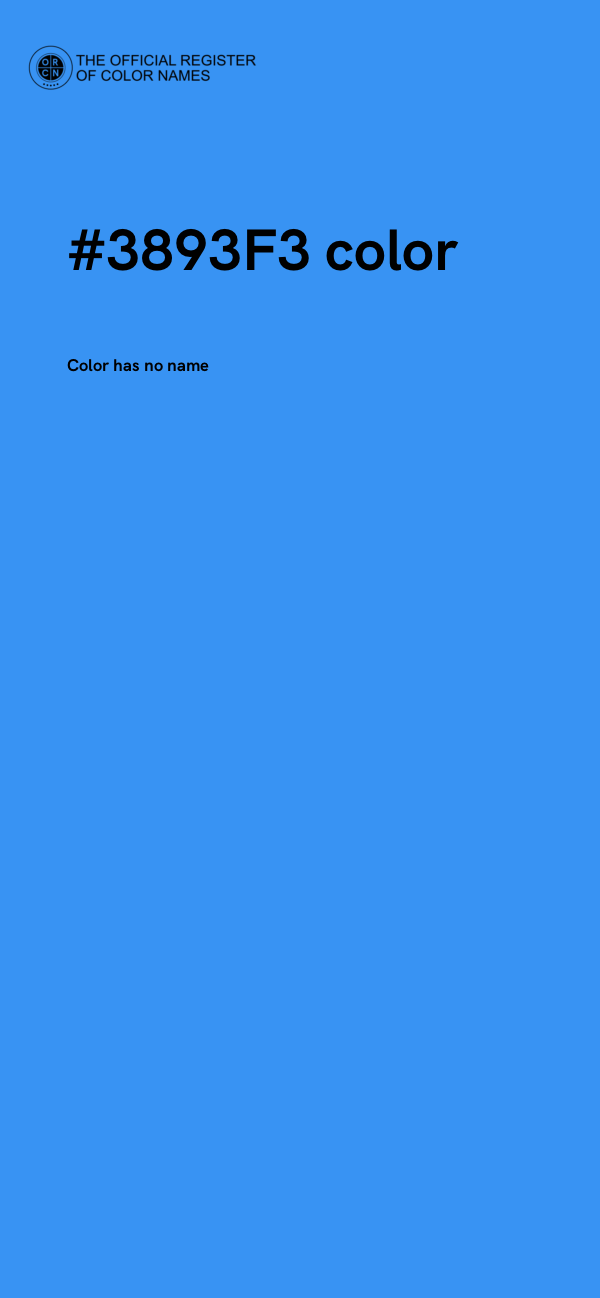 #3893F3 color image