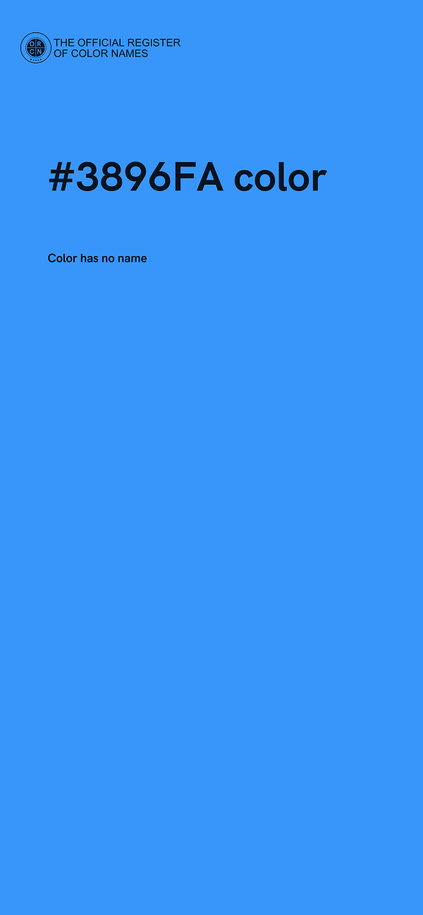 #3896FA color image