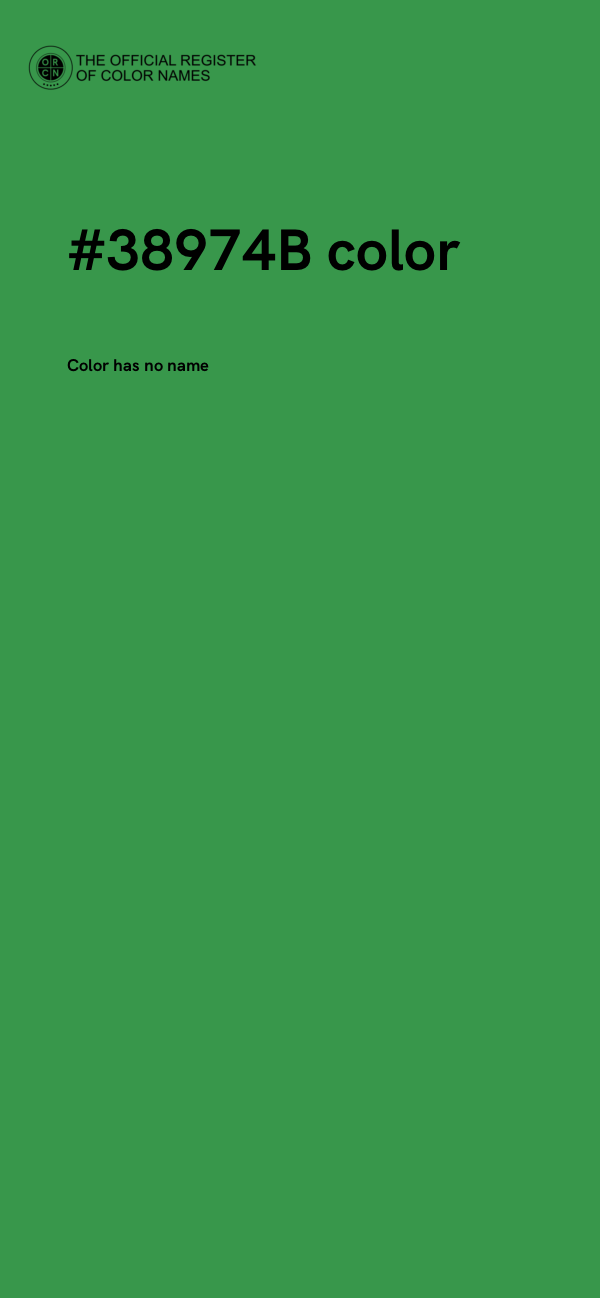 #38974B color image