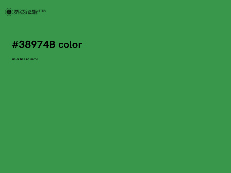 #38974B color image