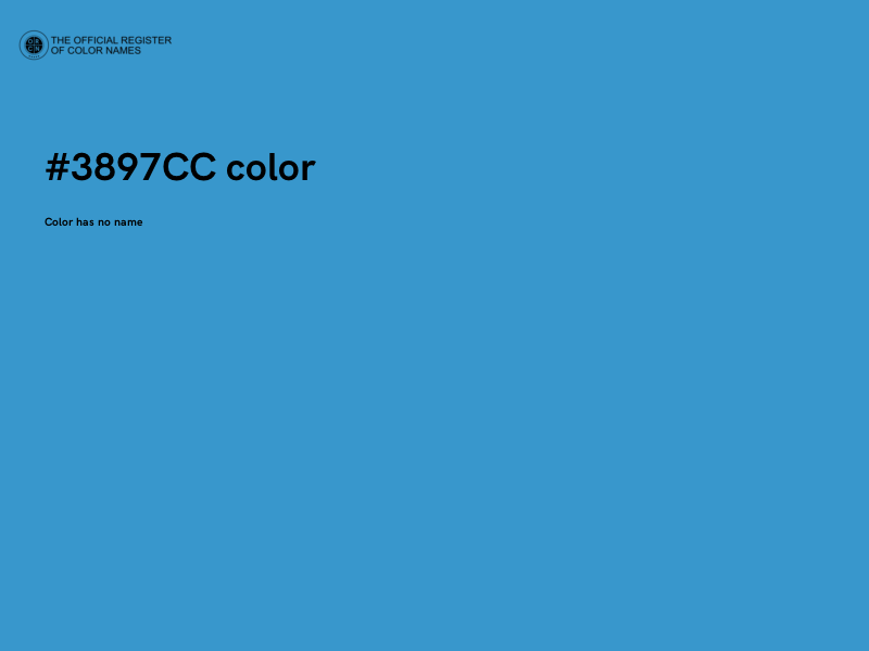 #3897CC color image