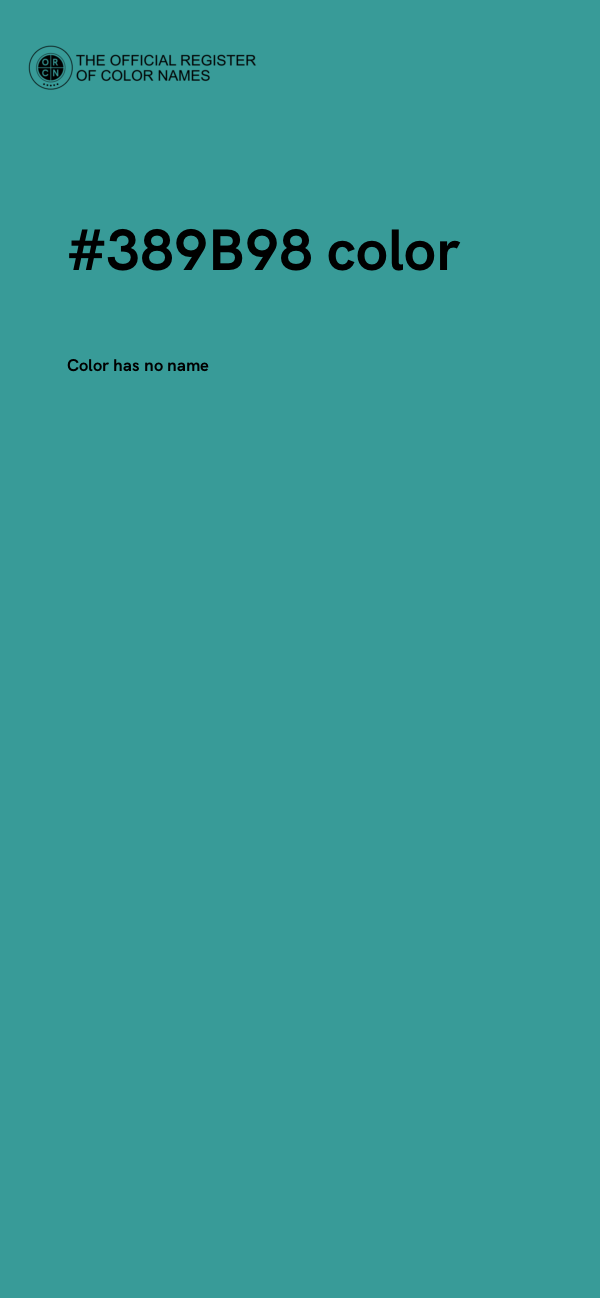 #389B98 color image