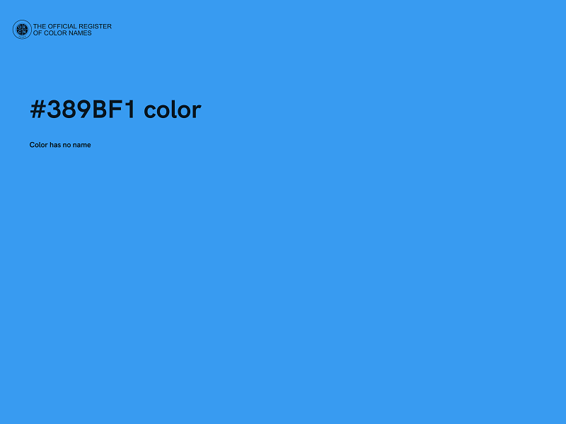 #389BF1 color image