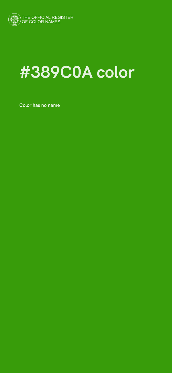 #389C0A color image