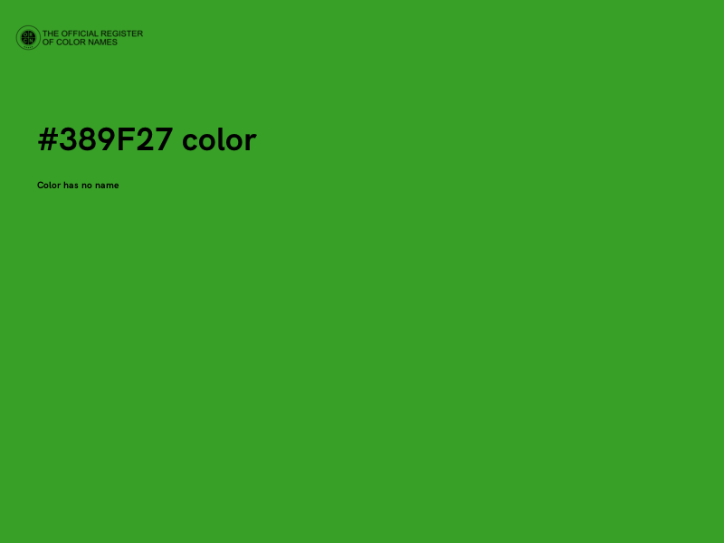 #389F27 color image