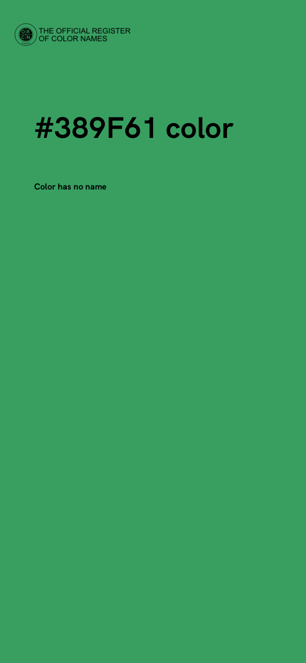 #389F61 color image