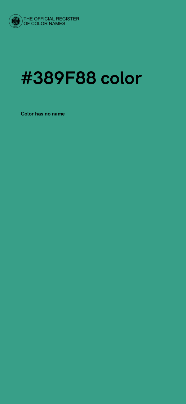 #389F88 color image