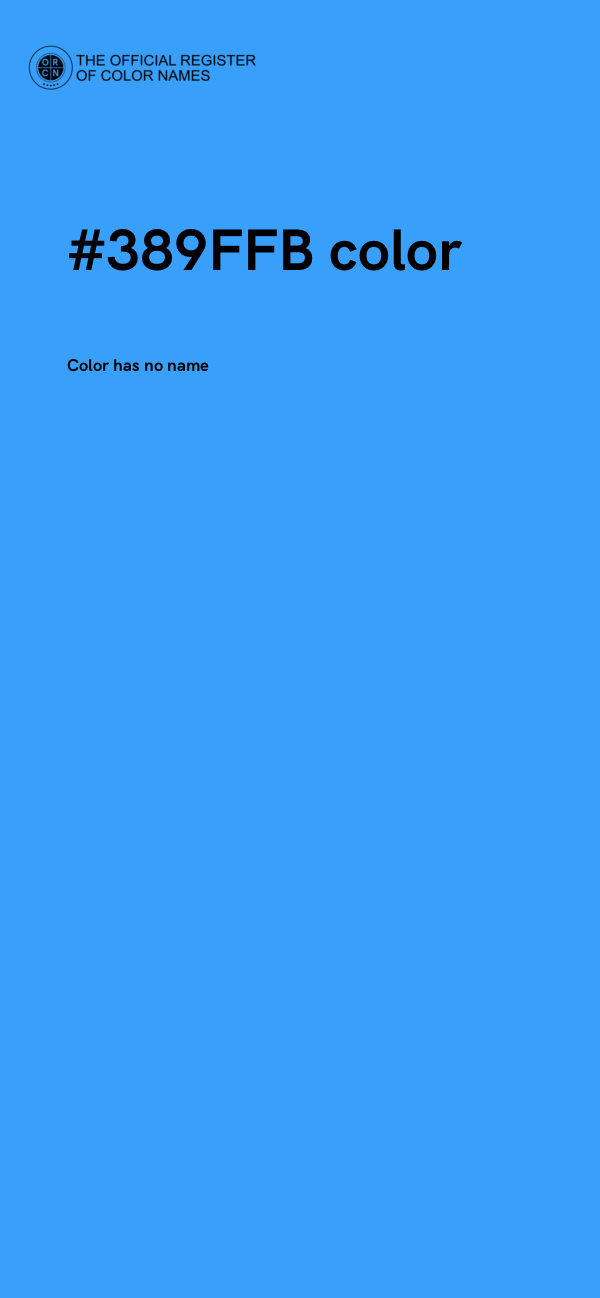 #389FFB color image