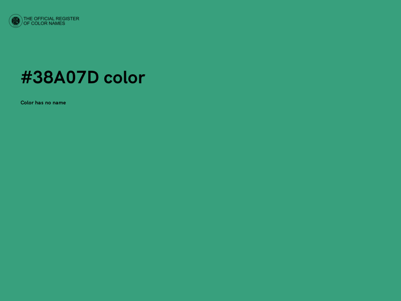 #38A07D color image