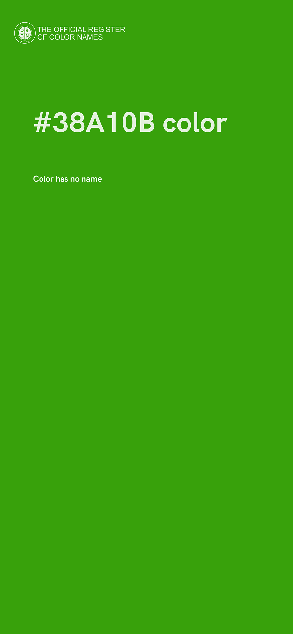 #38A10B color image