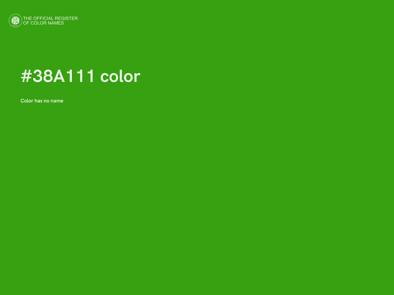 #38A111 color image