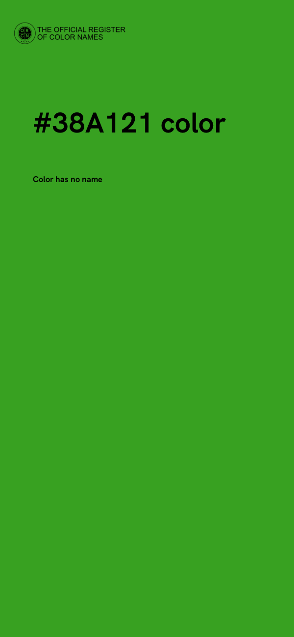 #38A121 color image