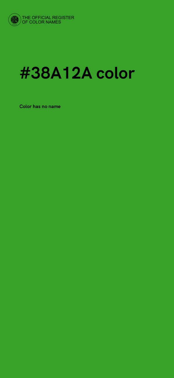 #38A12A color image