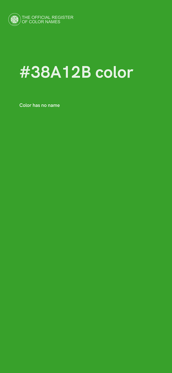 #38A12B color image