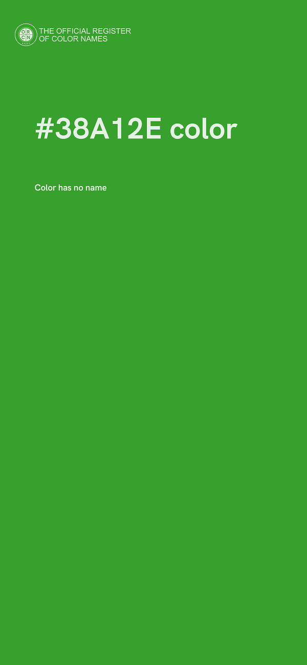 #38A12E color image