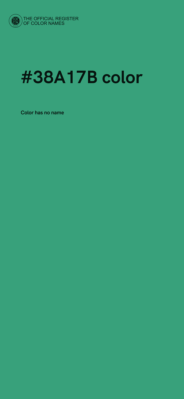 #38A17B color image